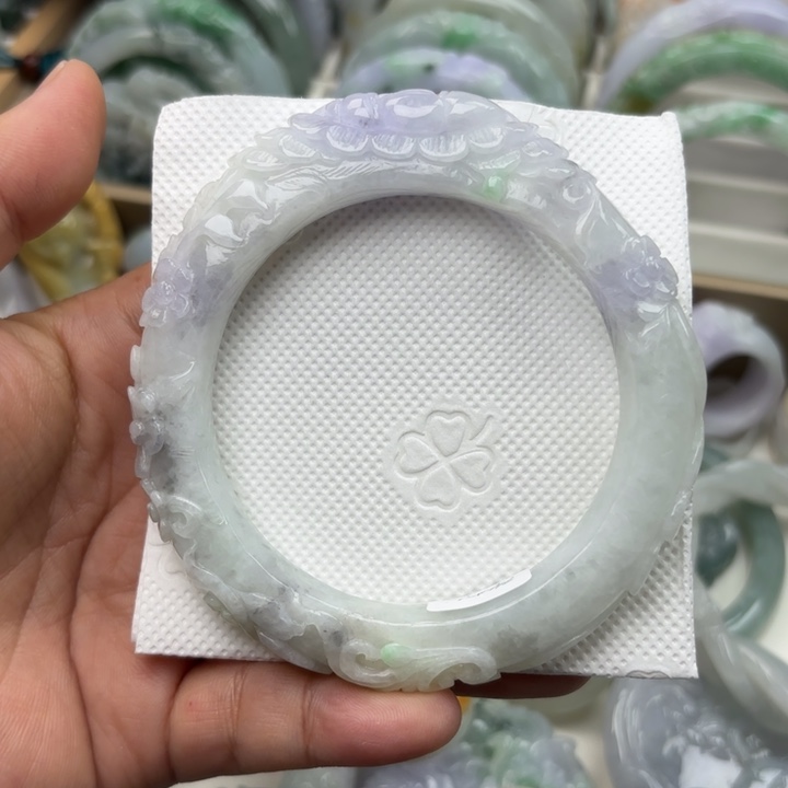 翡翠未镶嵌手镯60圈251