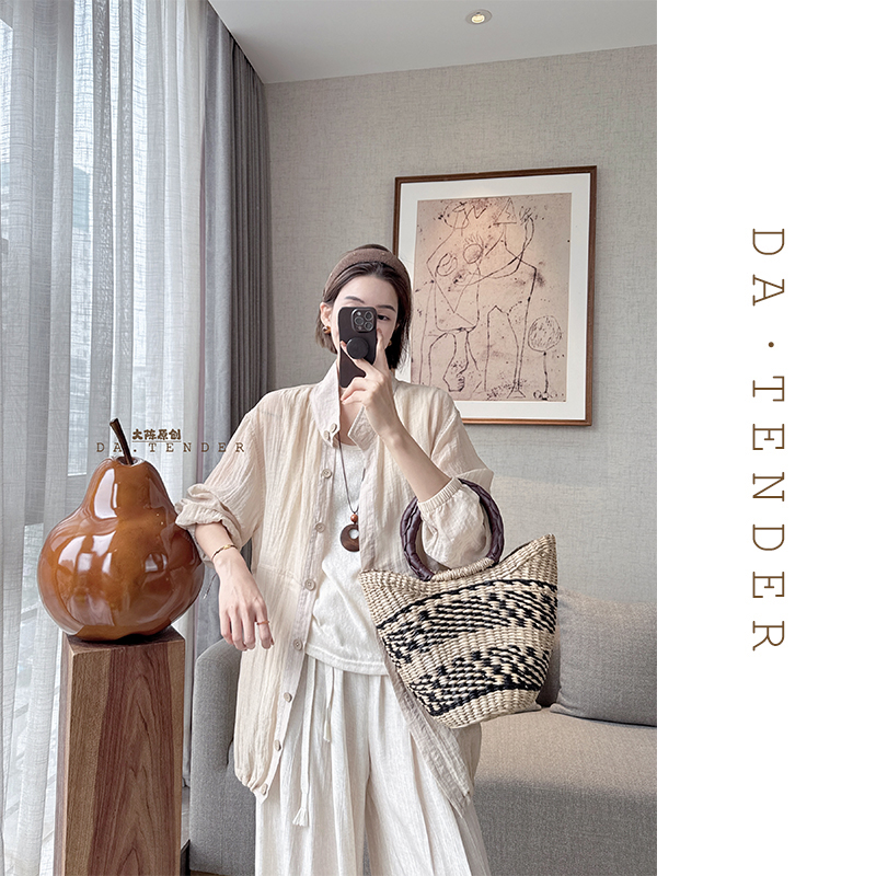 DA·Tender-“冰泉沁心防晒外套”夏季新款薄款休闲宽松百搭衬衫上衣