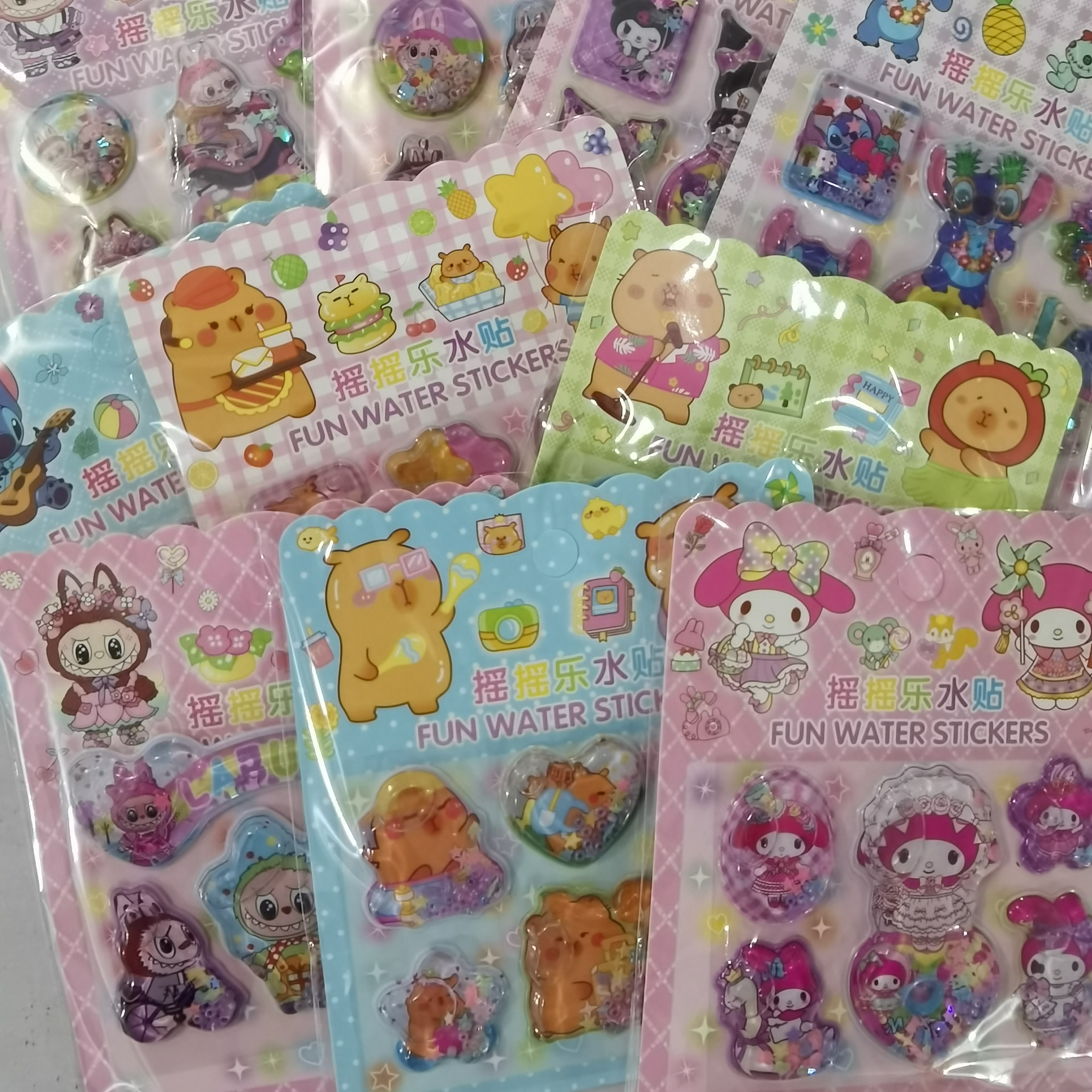 创意摇摇水贴DIY粘贴