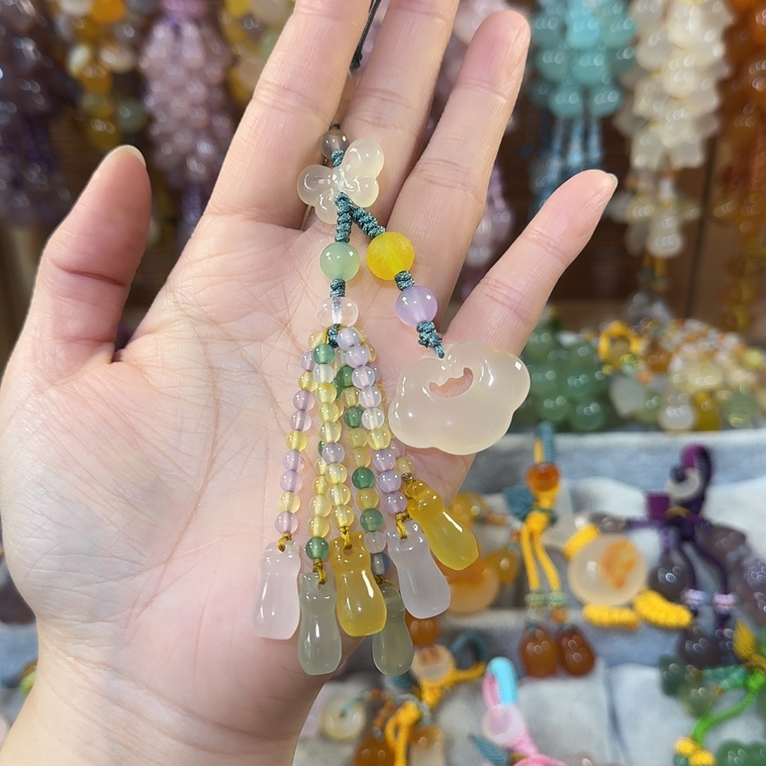 *****玛瑙/玉髓未镶嵌手机挂件