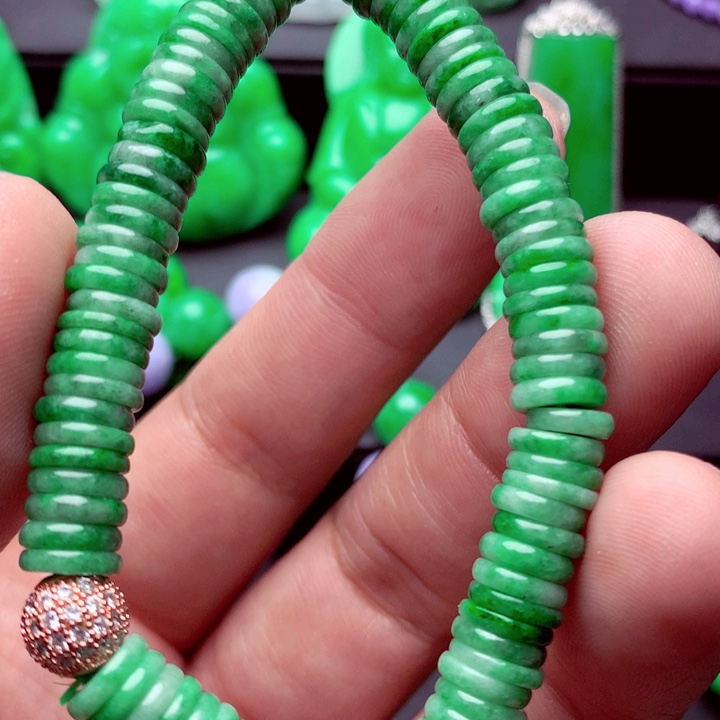 翡翠未镶嵌手链手串