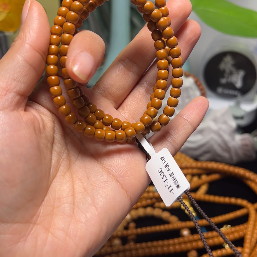 橄榄核手串老挝核尖长串5.5尺寸