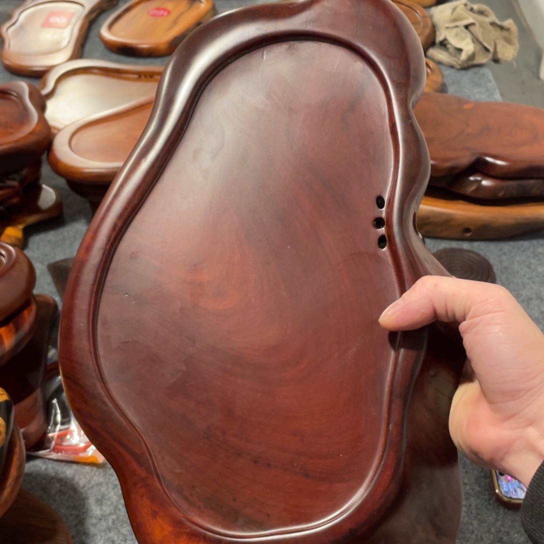 看***情花梨木实木随行茶盘