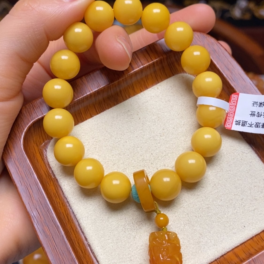 【闪购商品】蜜蜡手链未镶嵌手串