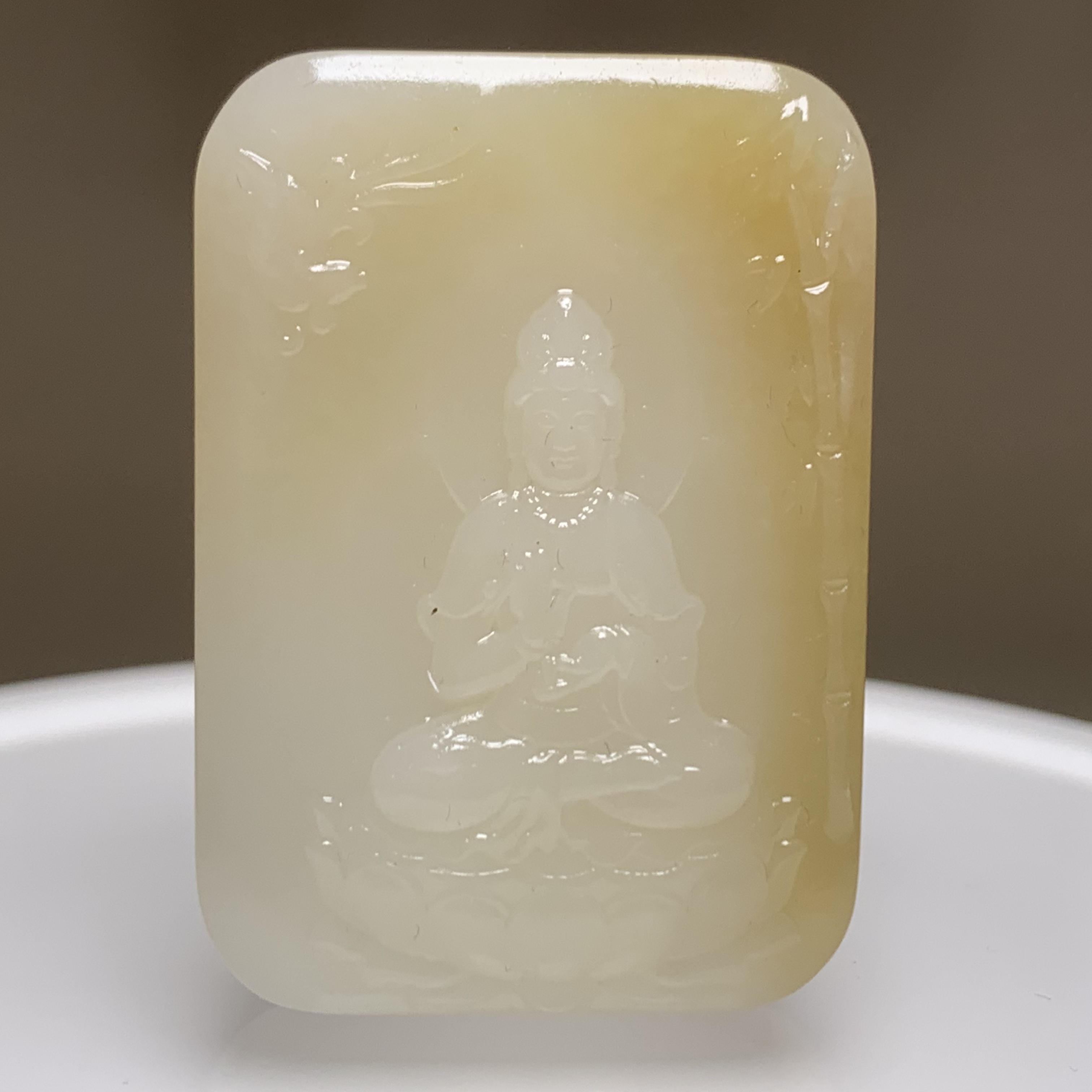 D1233海川拍卖和田玉牌子