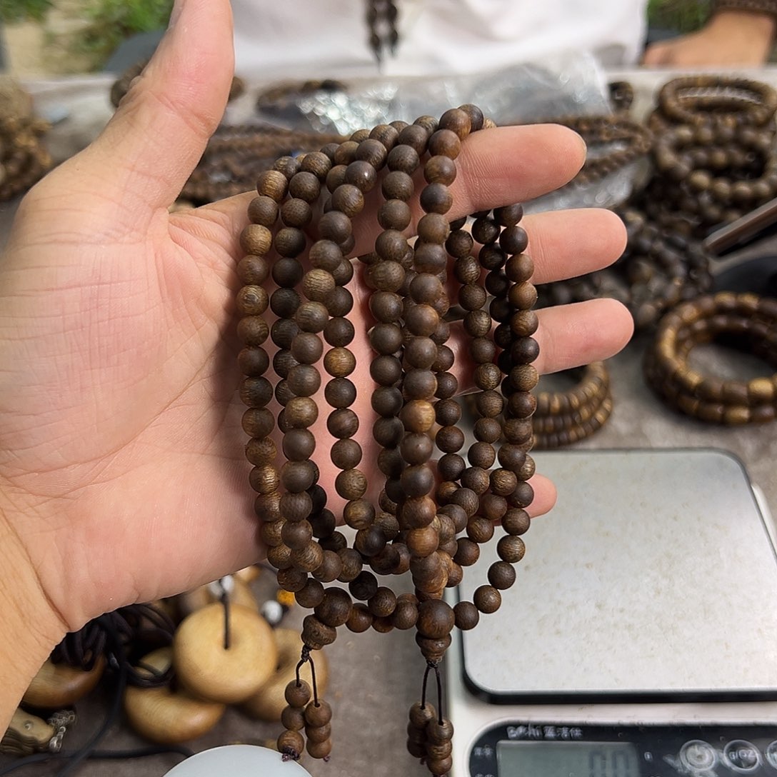 手串沉香沉香0.6圆珠多圈沉水20克多样性发一