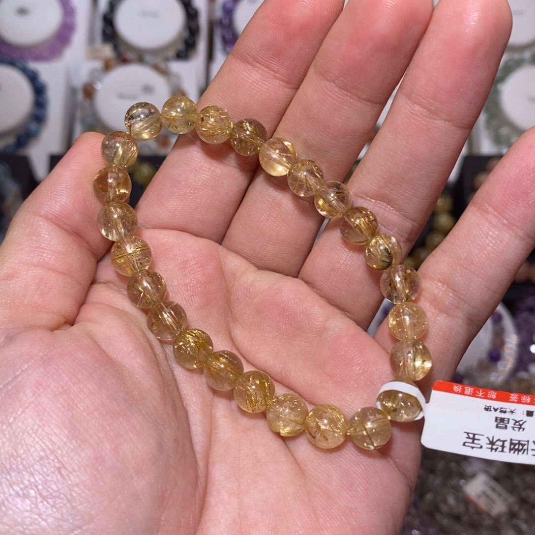 【闪购商品】发晶手串未镶嵌钛晶7.8mm