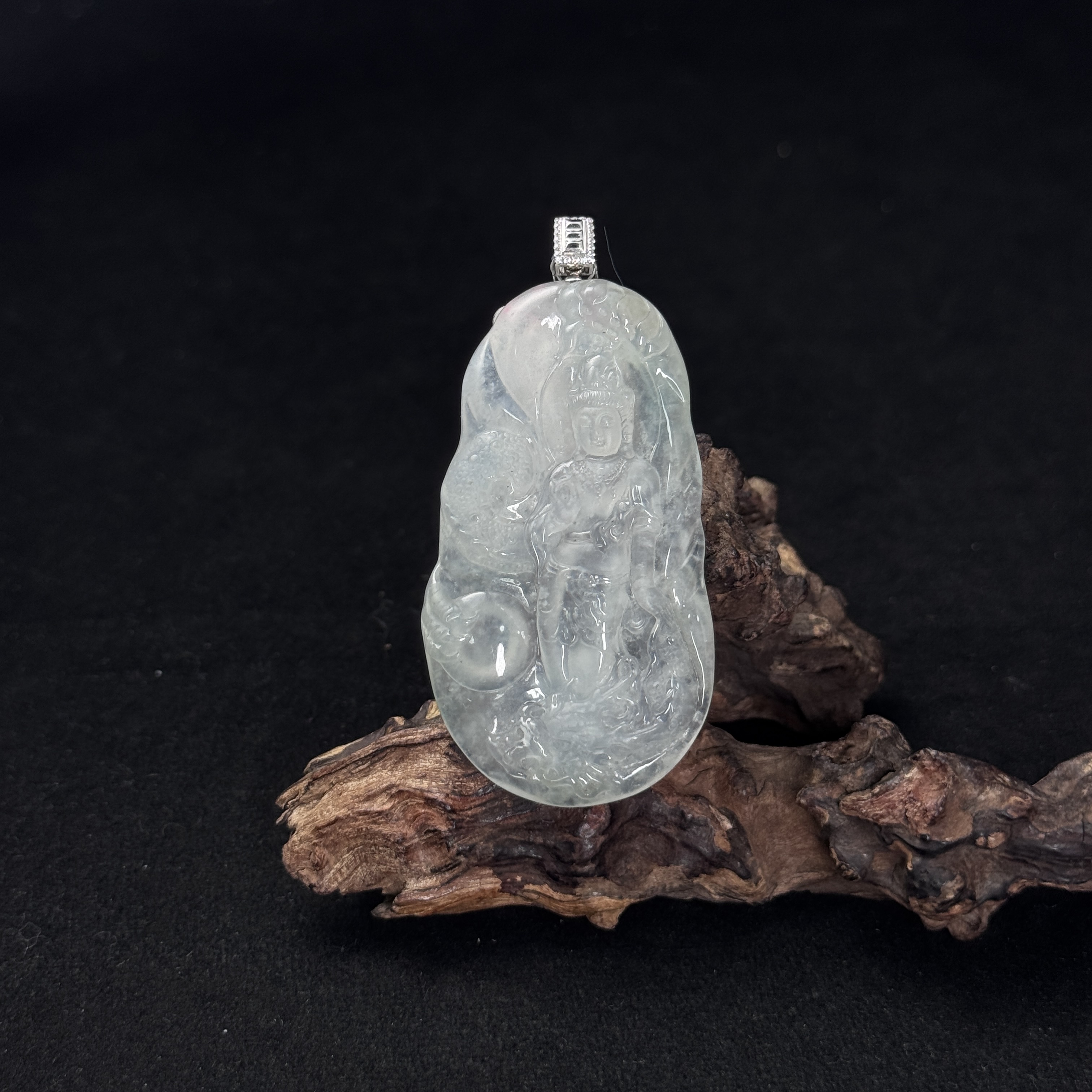 【诚翠拍品第一百一十五期午】翡翠115吊坠FKG17034金