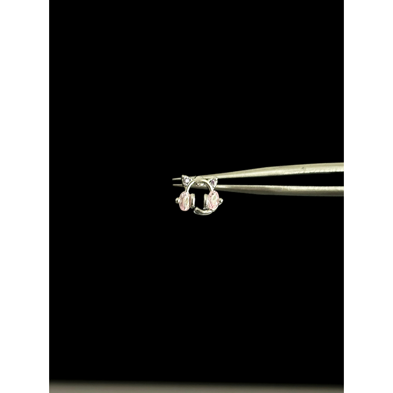 小猫耳机｜Chu春·耳骨钉（0.8mm)单支
