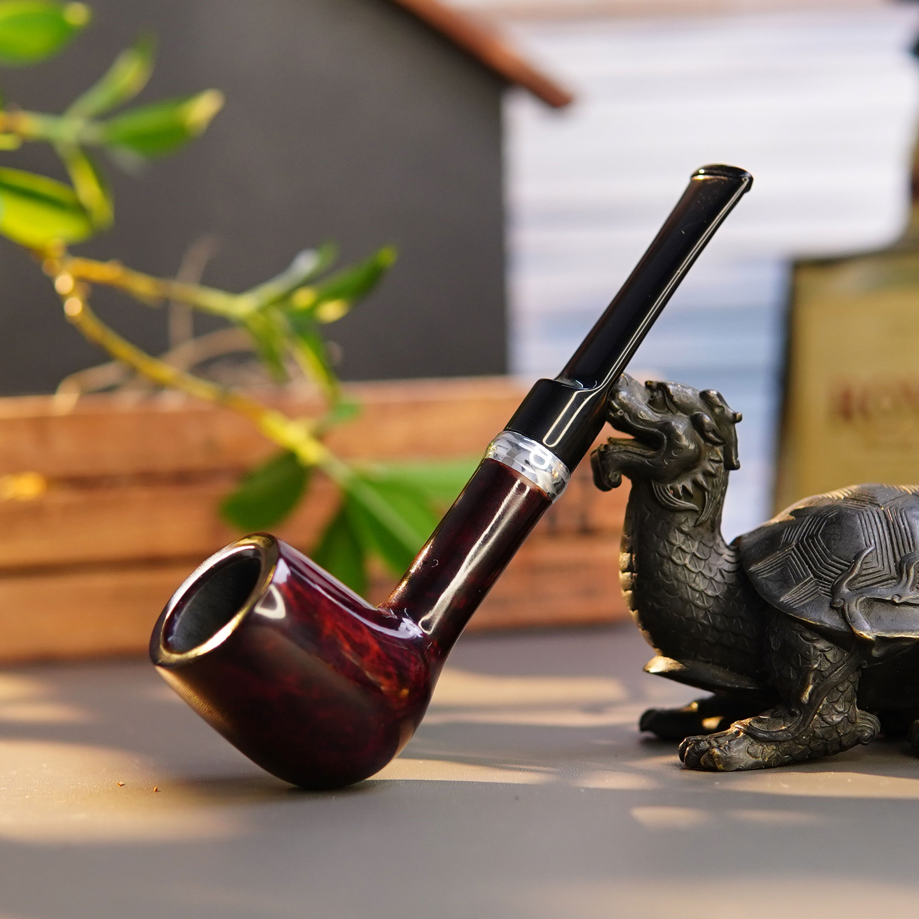 石楠木撞球直斗新手入门烟斗3mm