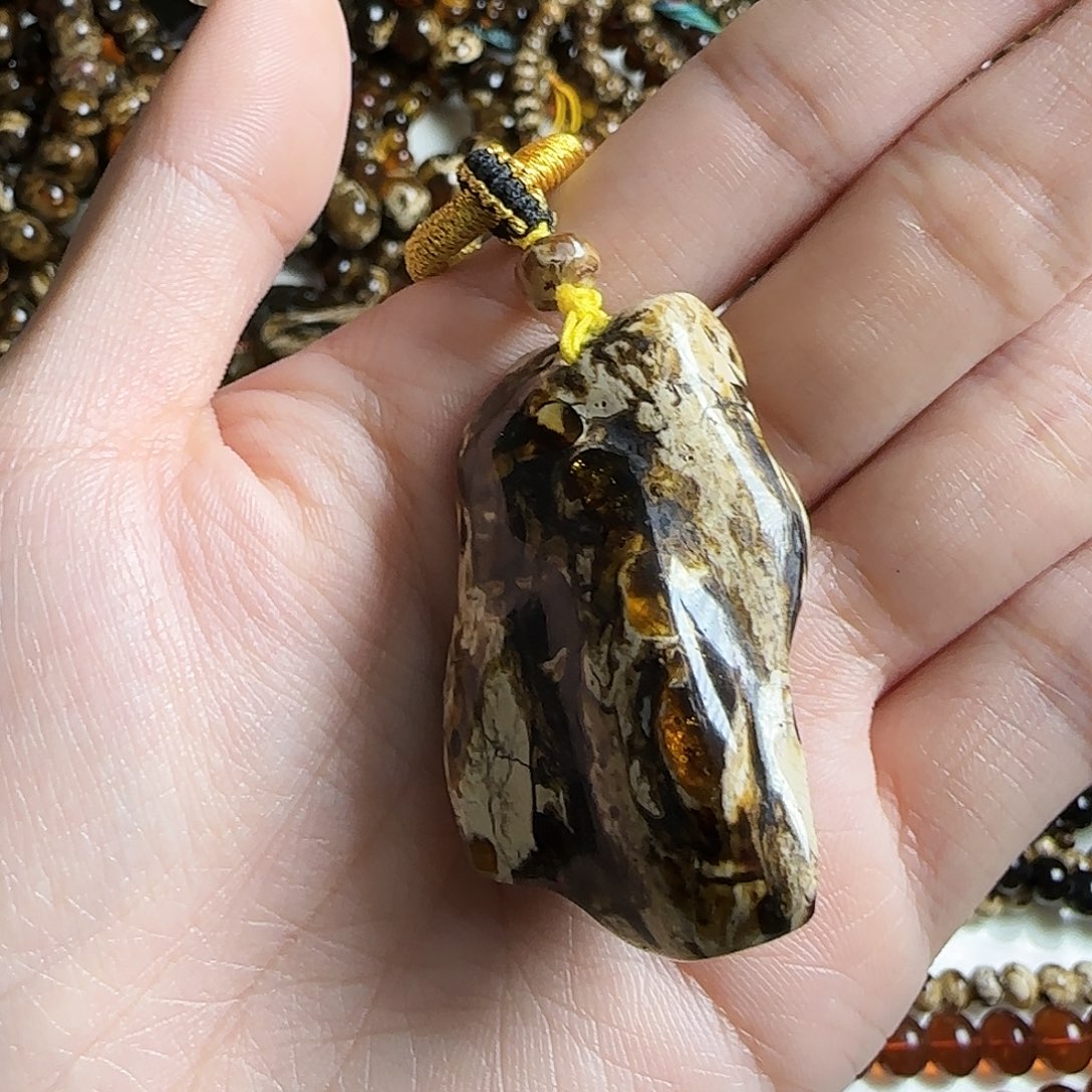 琥珀耳饰未镶嵌用****3抚顺琥珀