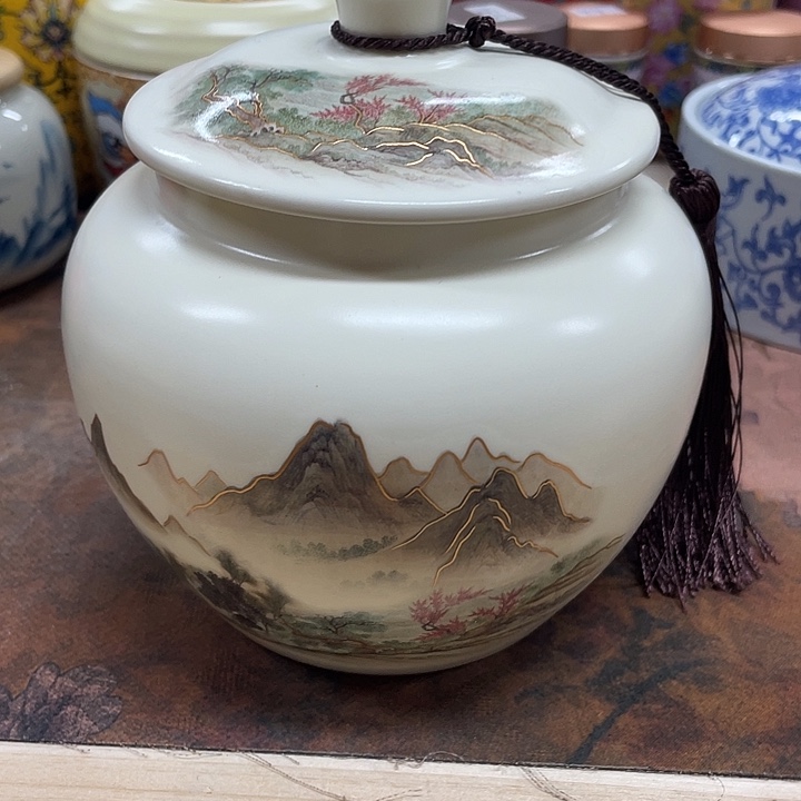 陶瓷罐茶叶罐密封罐储物罐