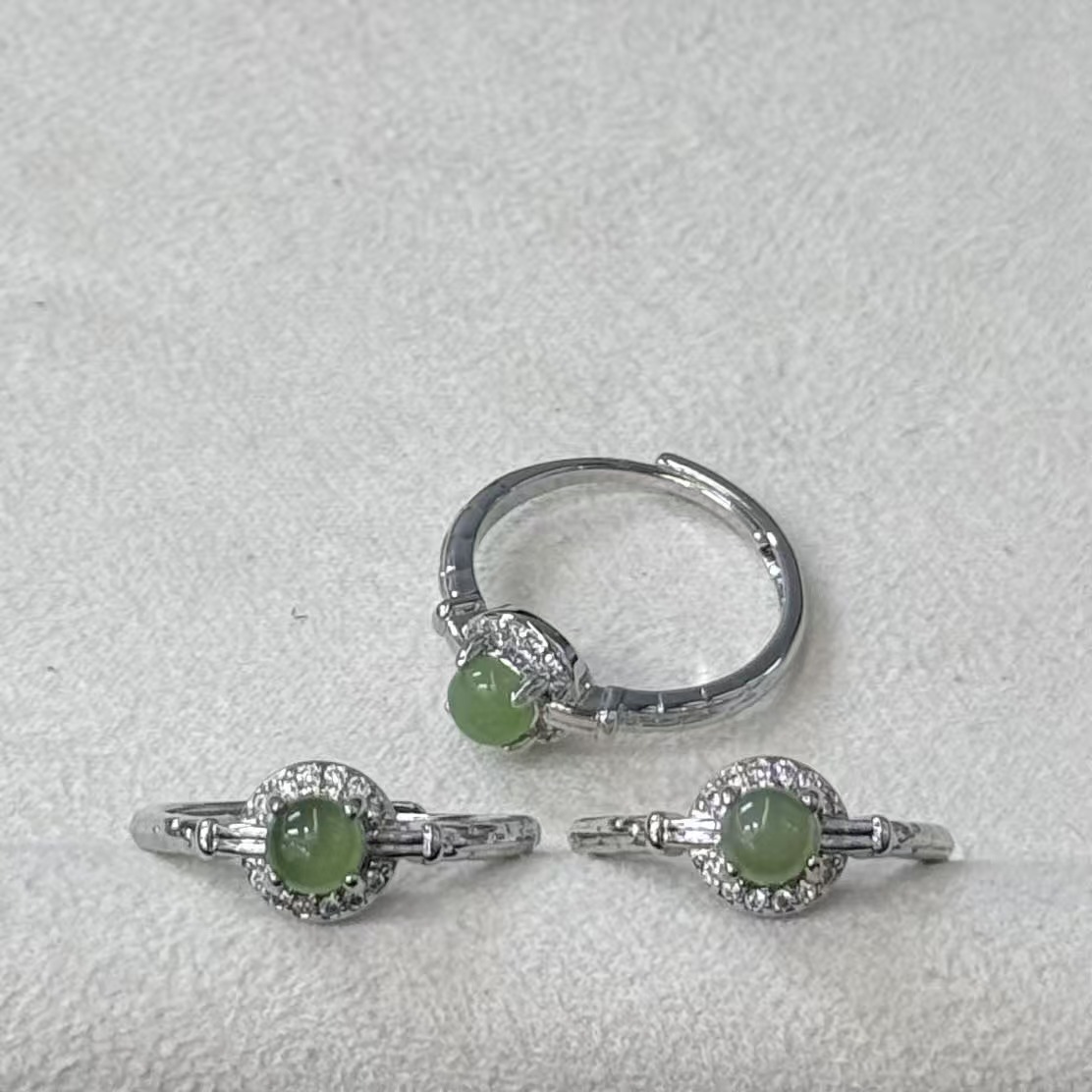 和田玉蛋面戒指*（多样性发一件）