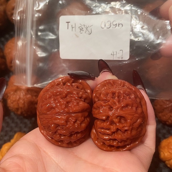 文玩核桃吊坠宫灯41.7