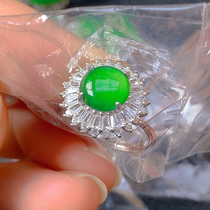 翡翠银S925镶嵌颈饰