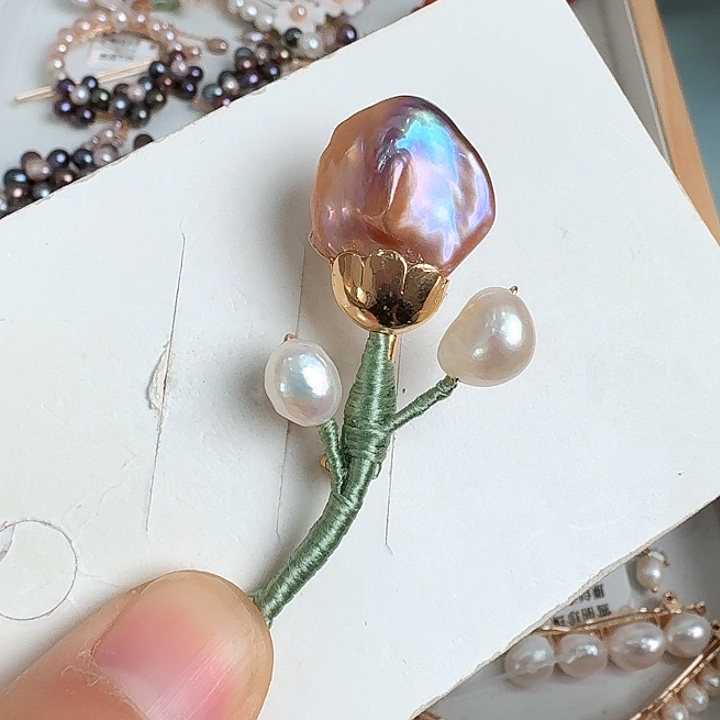 胸针未镶嵌淡水珍珠