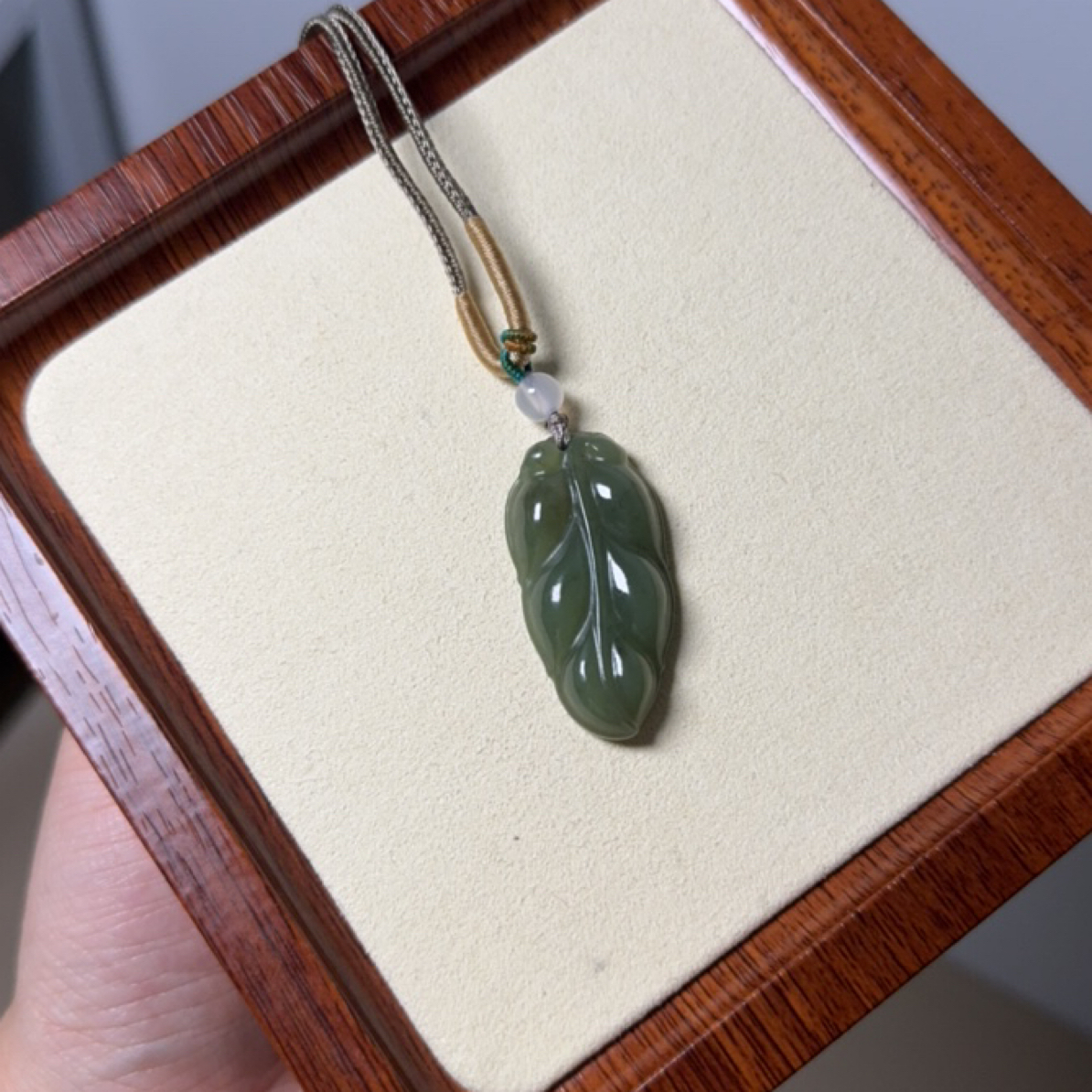 精美和田玉青黄口叶子多样性发其一- Y1567