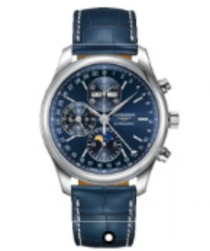 99新 Longines/浪琴 L2.773.4.92.0/名匠八针月相773蓝皮/42表径