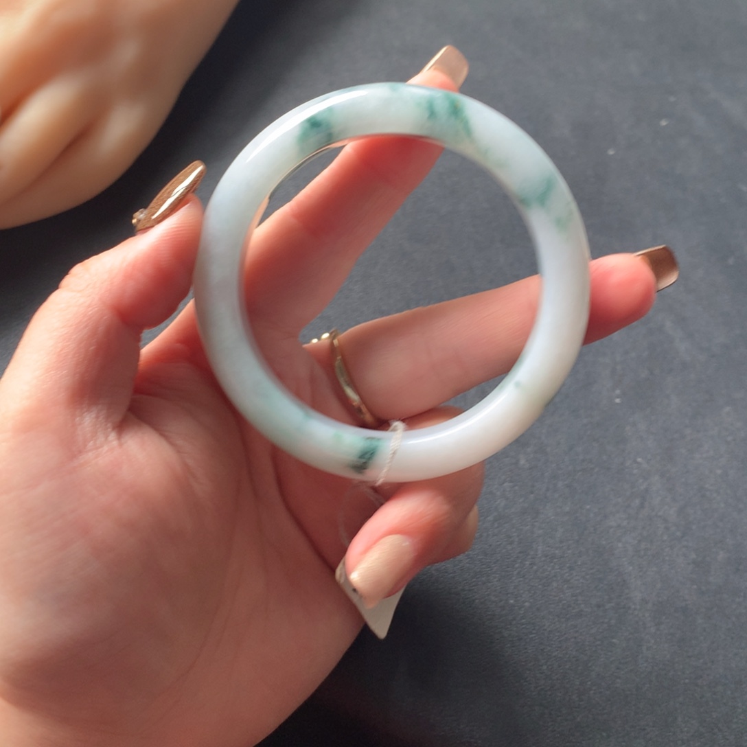 翡翠未镶嵌手镯53-11.2-8.5