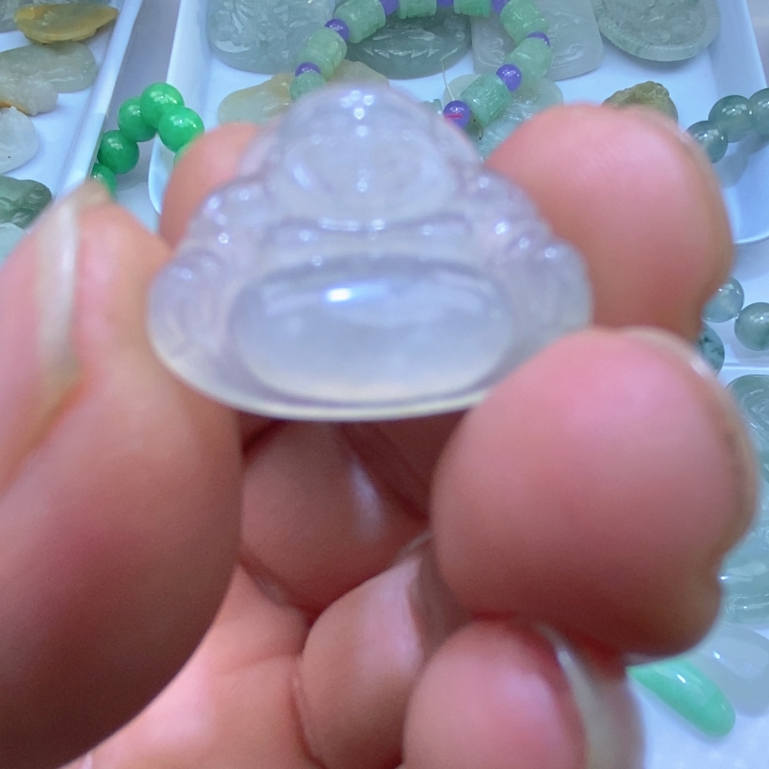 ****月定制翡翠未镶嵌佛公