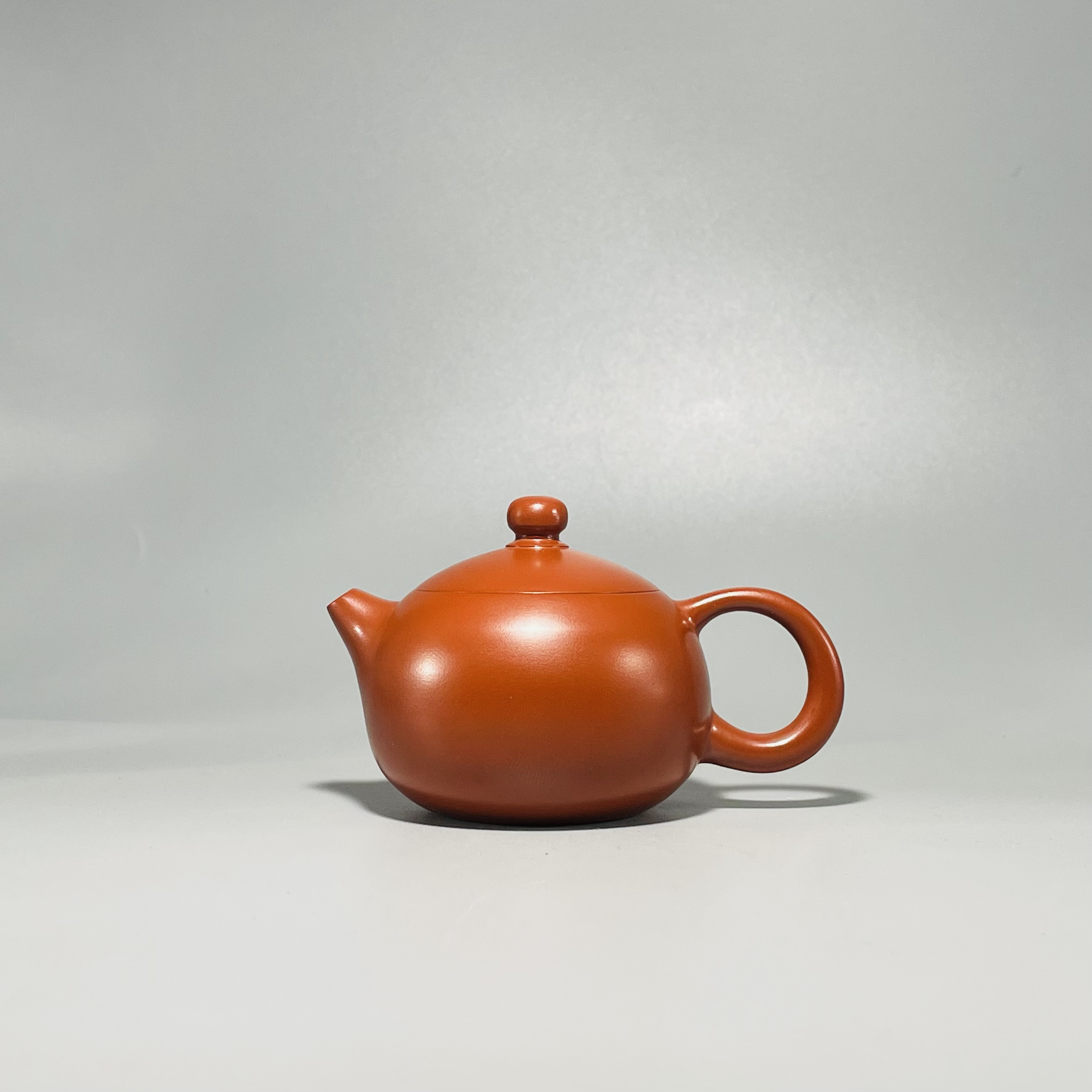 正宗潮州朱泥壶全手工手拉胚西施壶原矿老朱泥手拉壶小容量一人壶