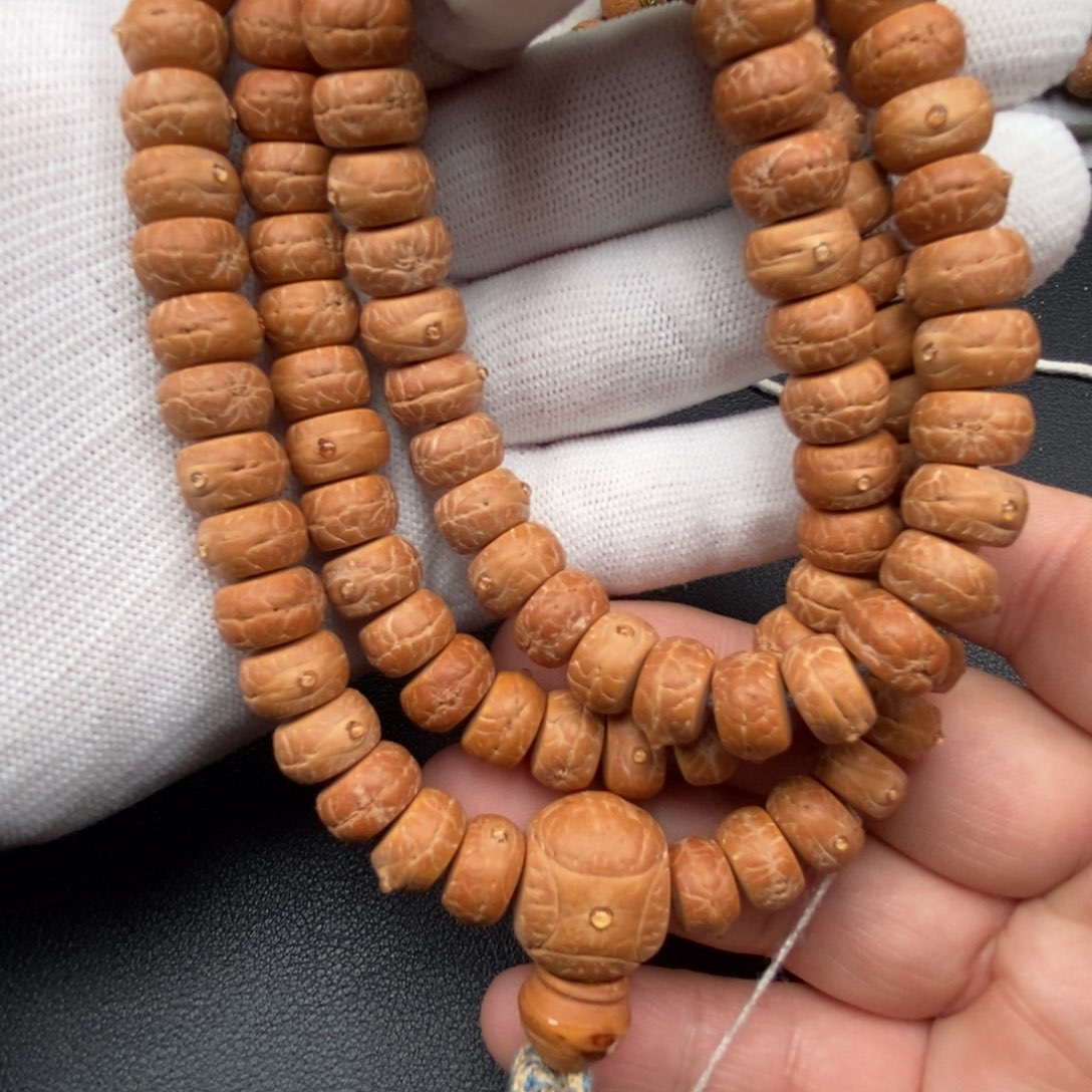 凤眼菩提手串实心药片10.5mm110颗