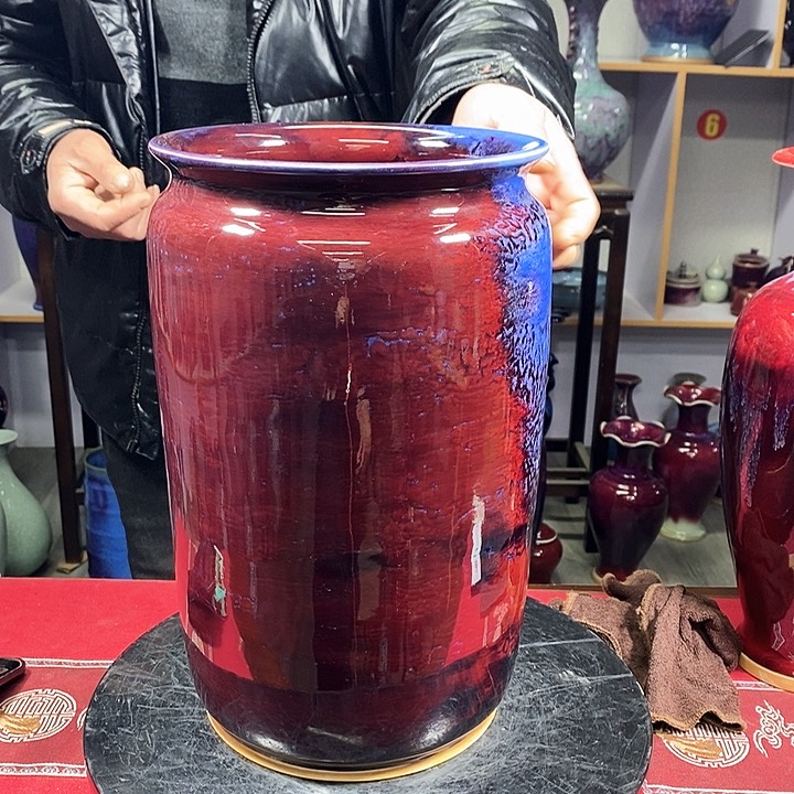 瓶夜***章中国神垕精品钧瓷