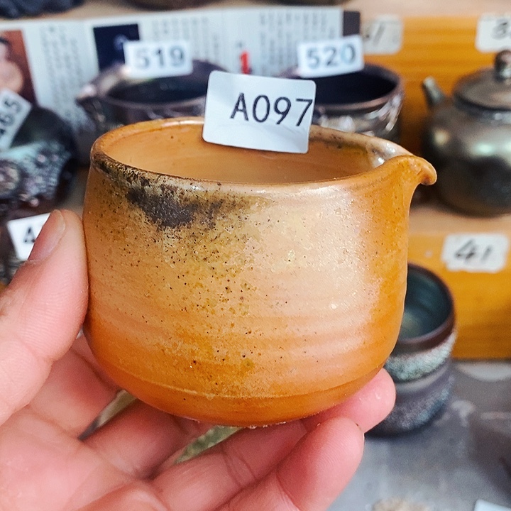 紫砂茶杯柴烧纯手工097