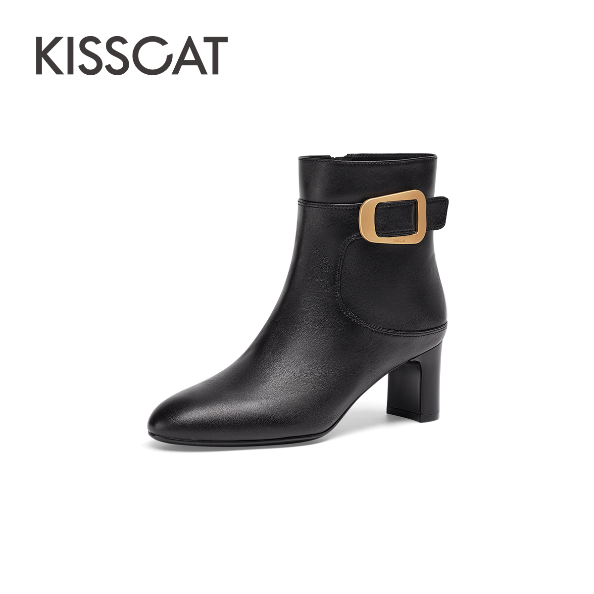 【商场同款】接吻猫新款都市时装夏天通勤高跟靴KA54742-11