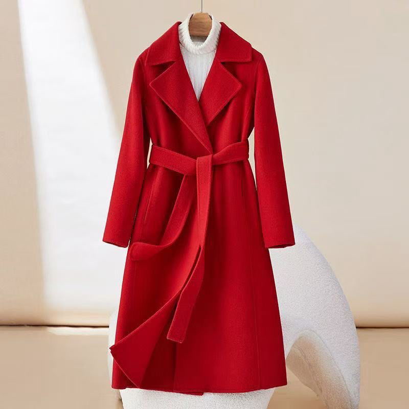 【非图片款】秋冬新款毛呢大衣女士中长款宽松百搭气质外套