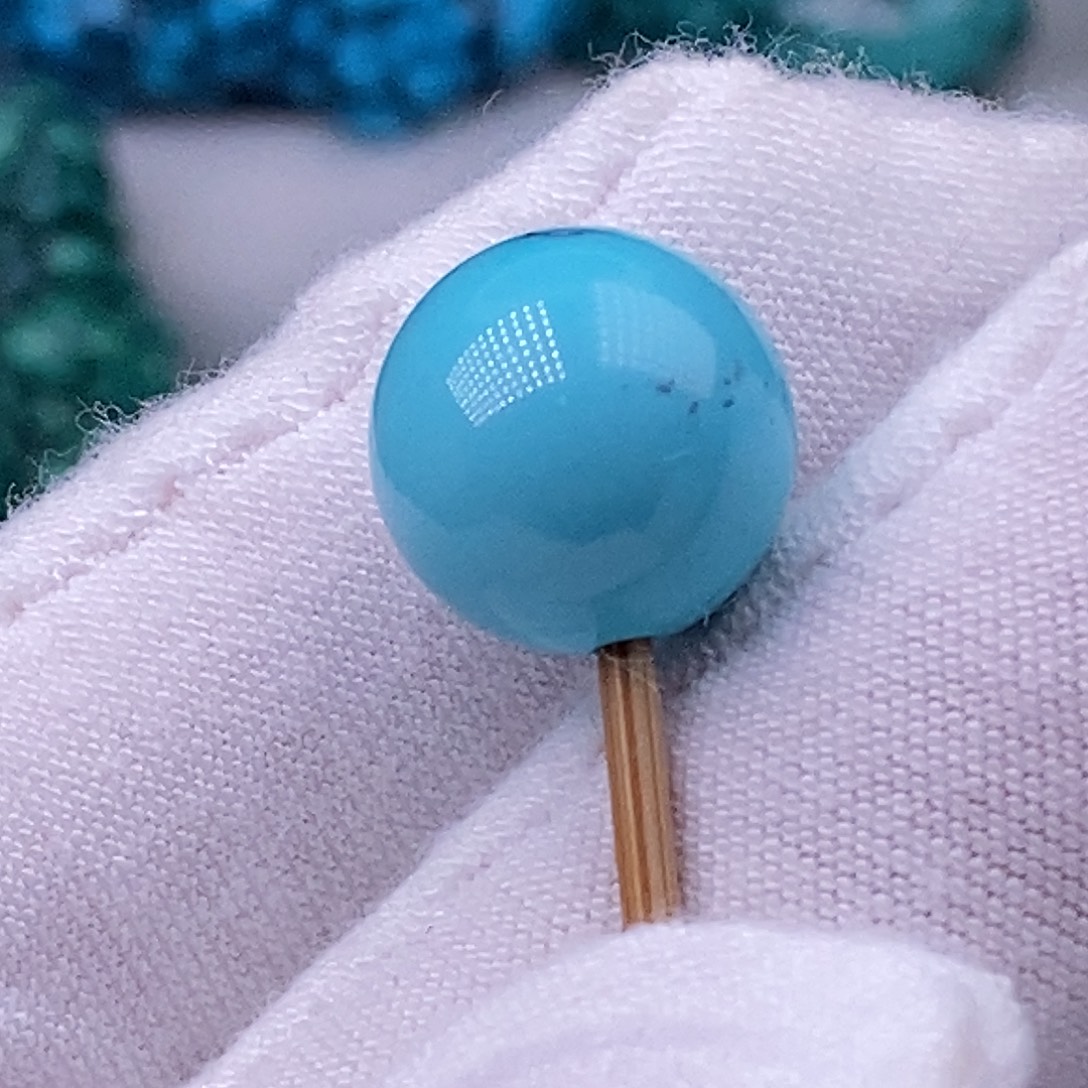 绿松石未镶嵌珠宝奇石11.8mm