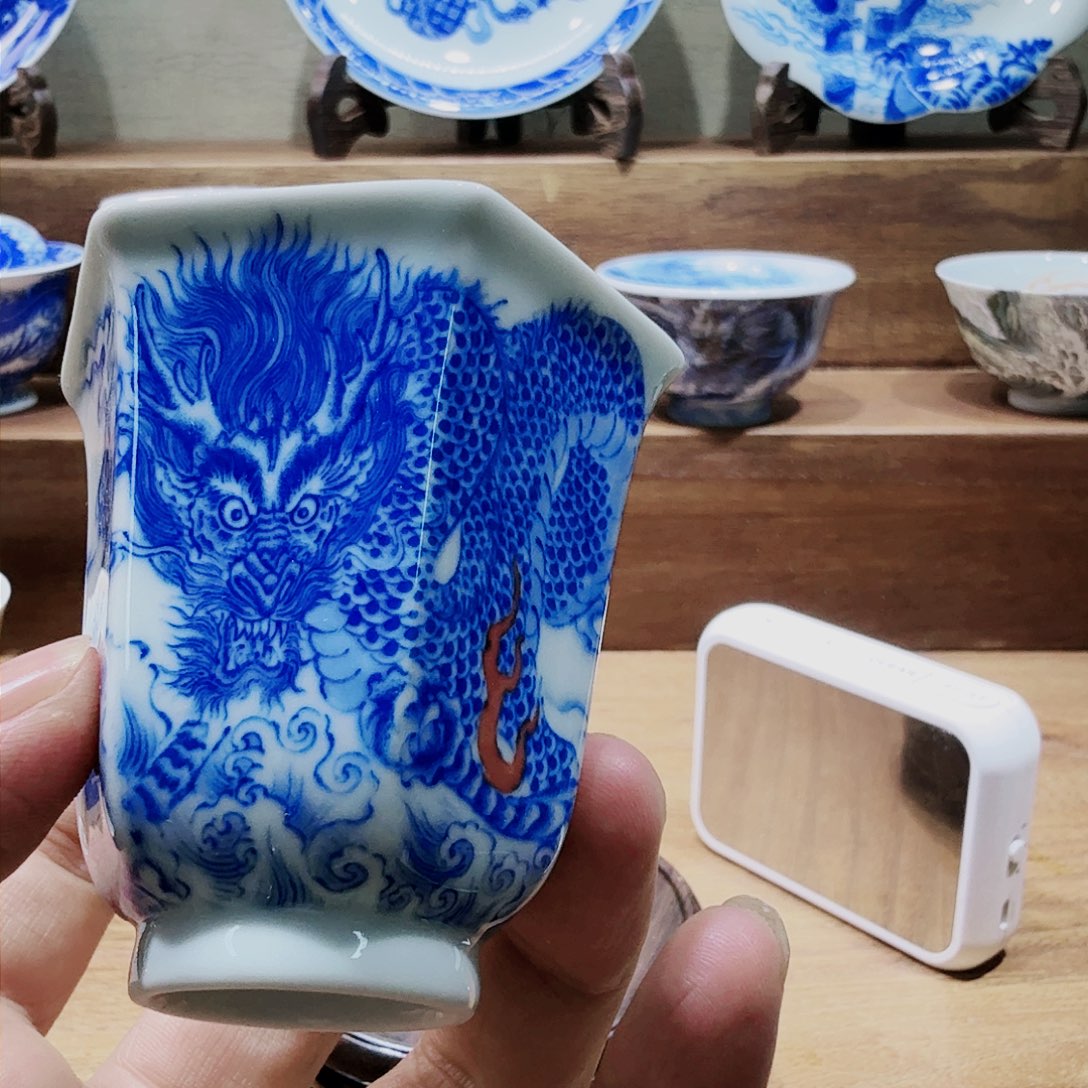 泥塑?****啊主人杯手工手绘微瑕