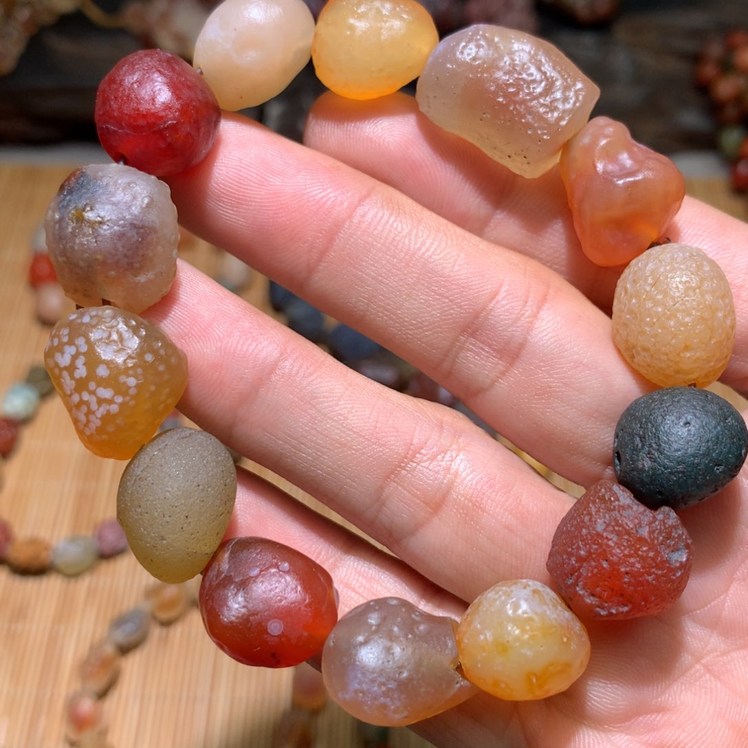 玛瑙/玉髓套链未镶嵌