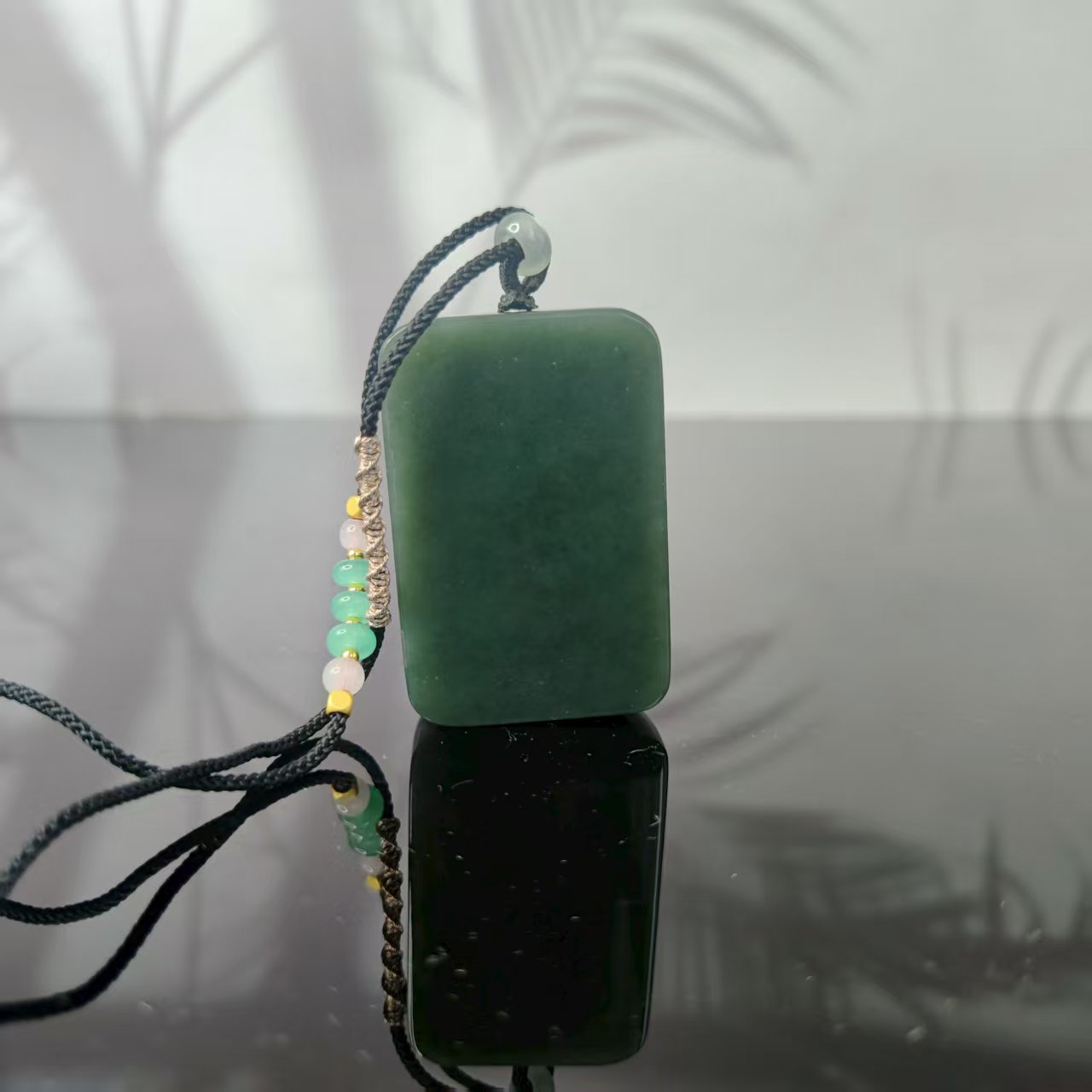 P和田玉无事牌吊坠1865