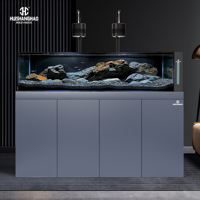 辉好赏高端溪流缸超白底滤鱼缸家用客厅推荐造景生态鱼缸定制订金