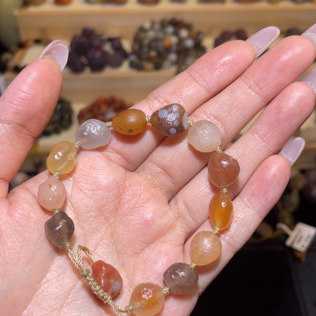 玛瑙/玉髓未镶嵌手链