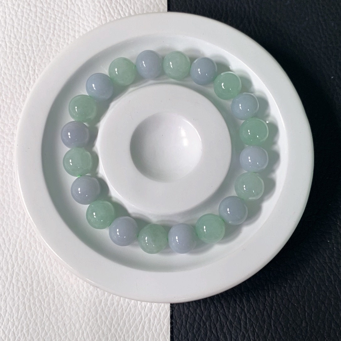 翡翠手串未镶嵌卡 9+