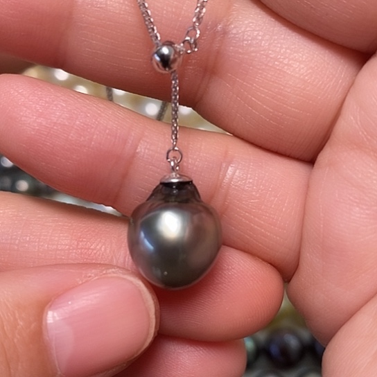 海水珍珠颈饰银S925镶嵌12