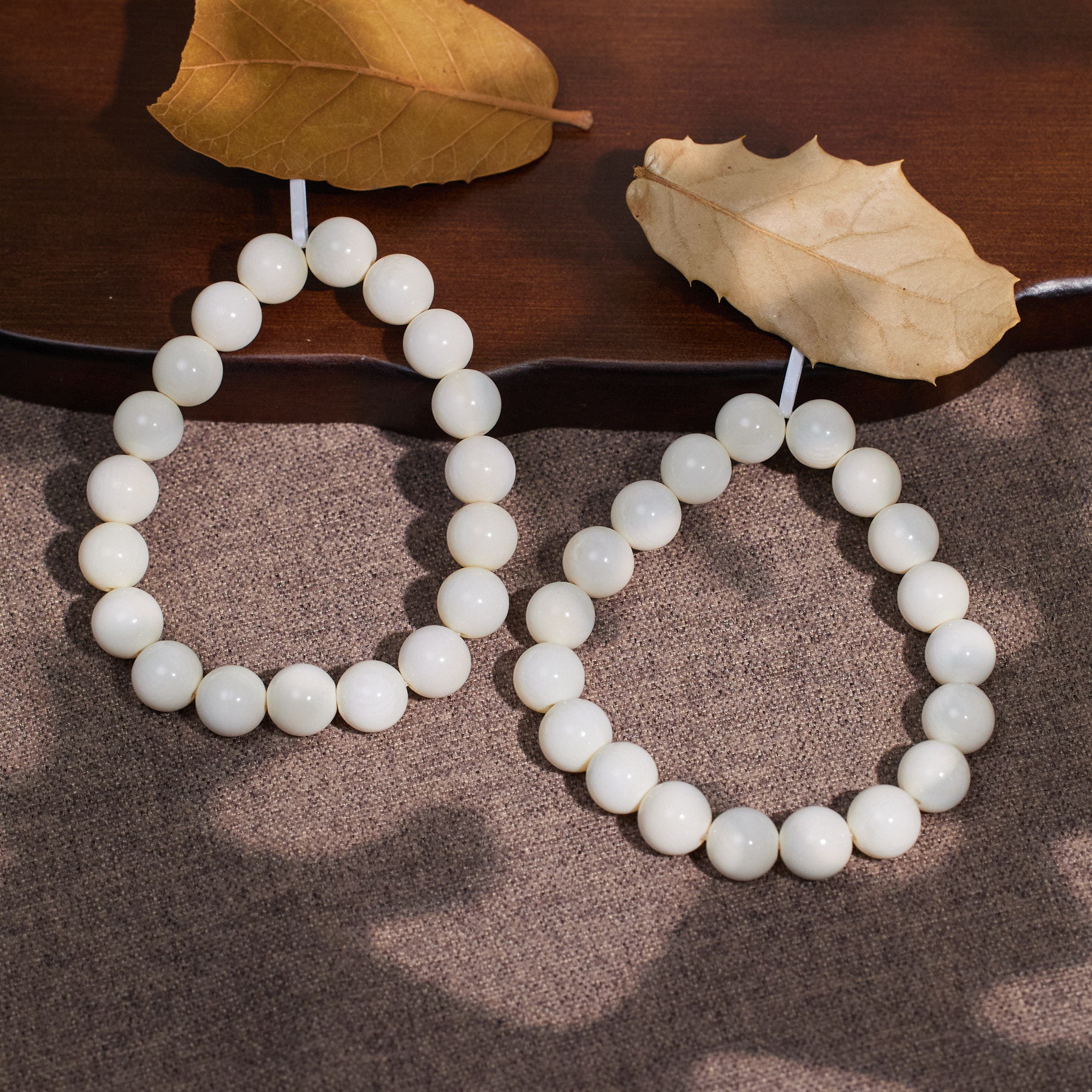 【九华山】圆珠*猛犸手串*（多样性发其一）W8069