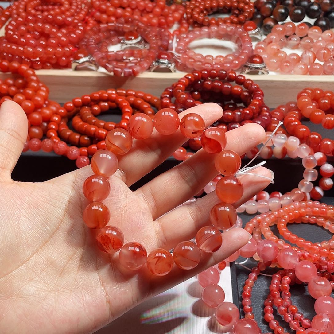无***吟手链未镶嵌南红玛瑙