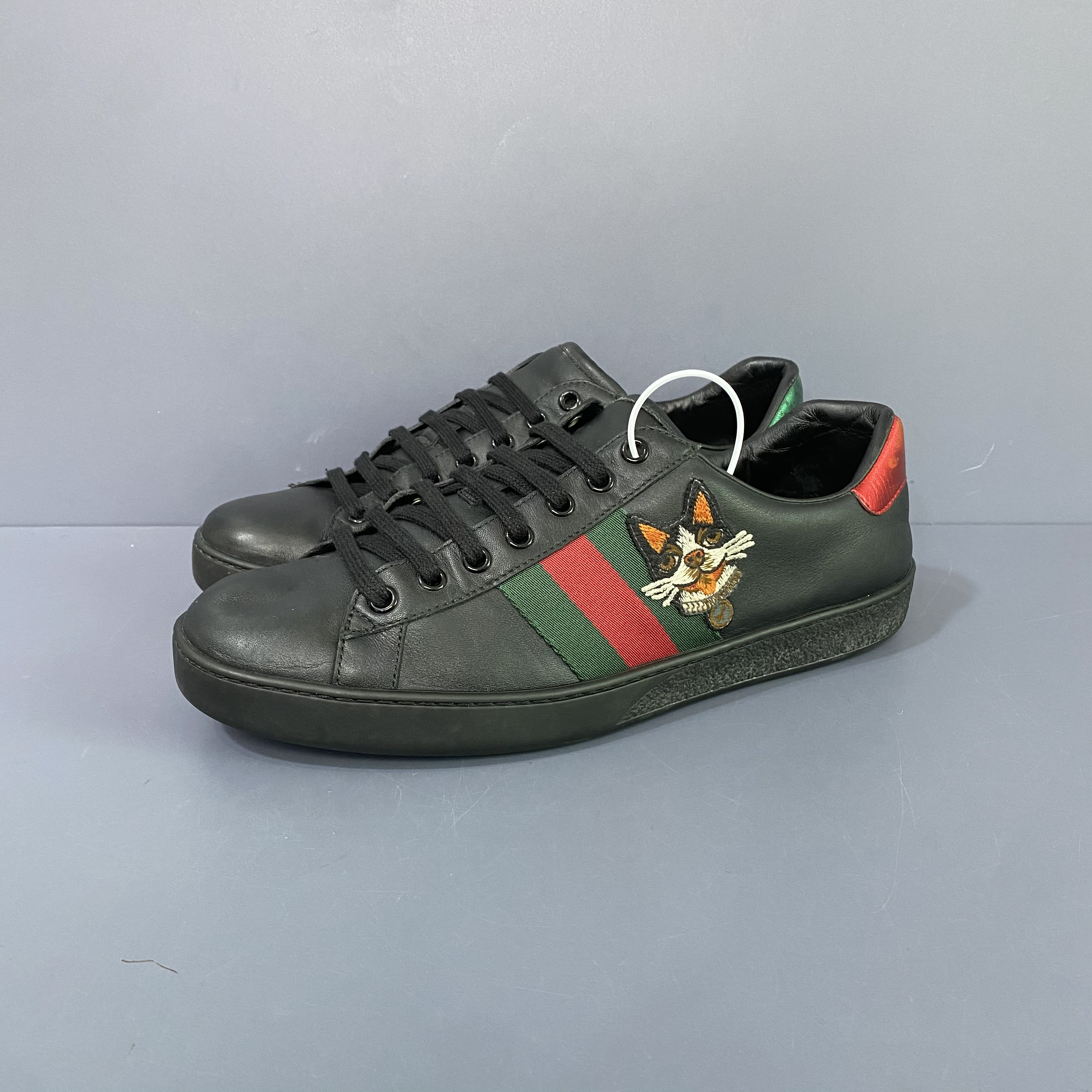 95新 GUCCI/古驰 41码 古驰Gucci 小狗板鞋 后跟通病 休闲鞋 270