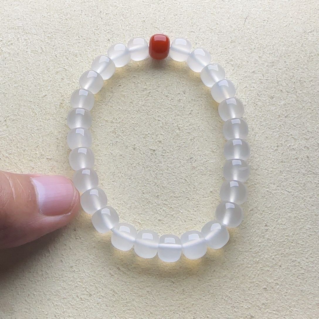 未镶嵌手链玛瑙/玉髓荔枝冻老型