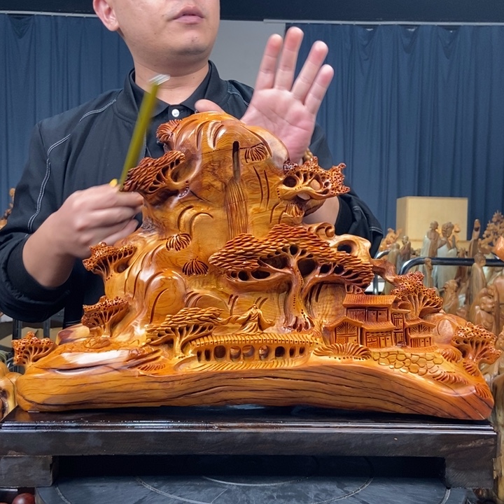 柏木（崖柏）山水倒流香送两盒香