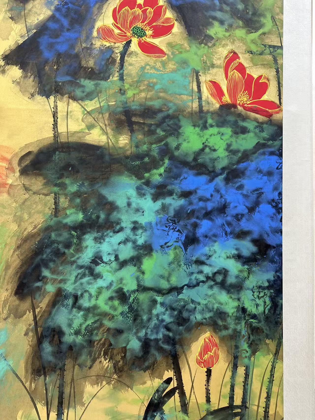 宣纸《香远益清》50X100厘米画芯售卖