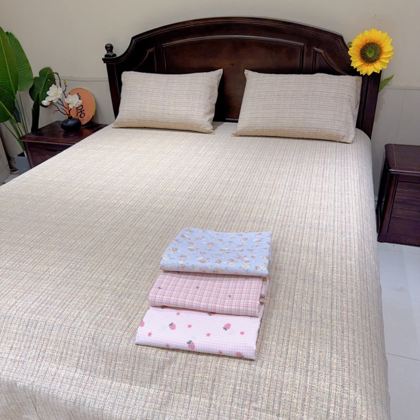 A原棉细纱老粗布三件套舒适软凉席