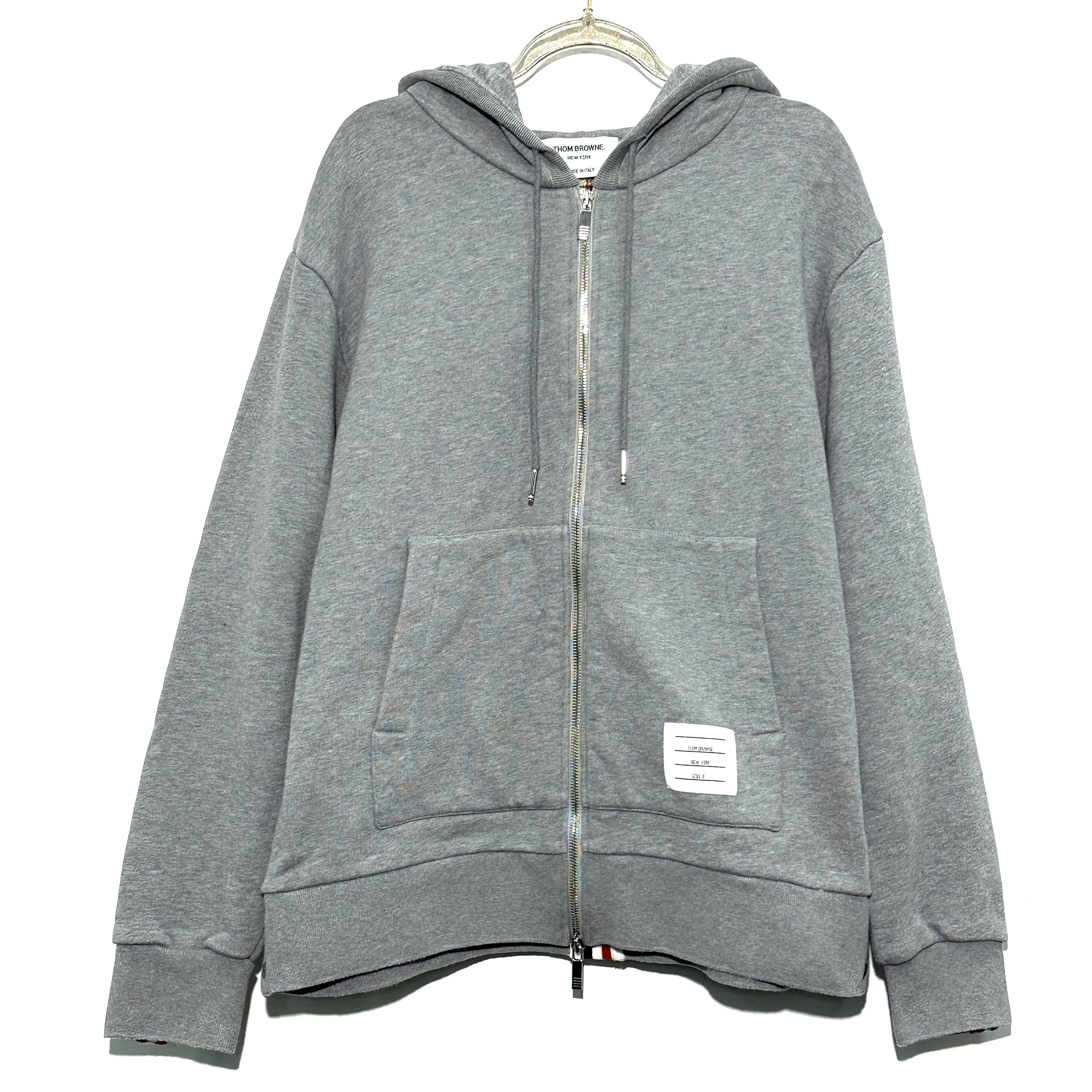 99新 THOMBROWNE 3码 后背条纹灰色外套 0594