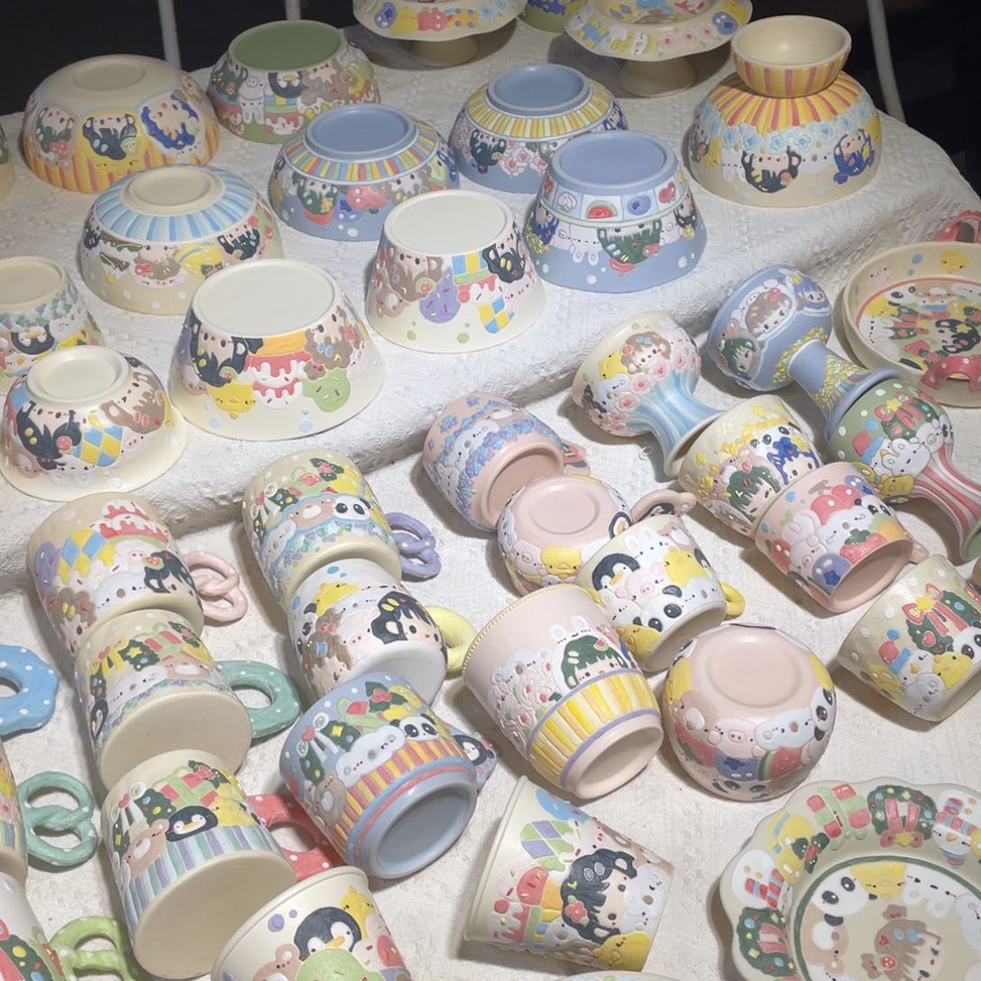 景德镇集市摊位红