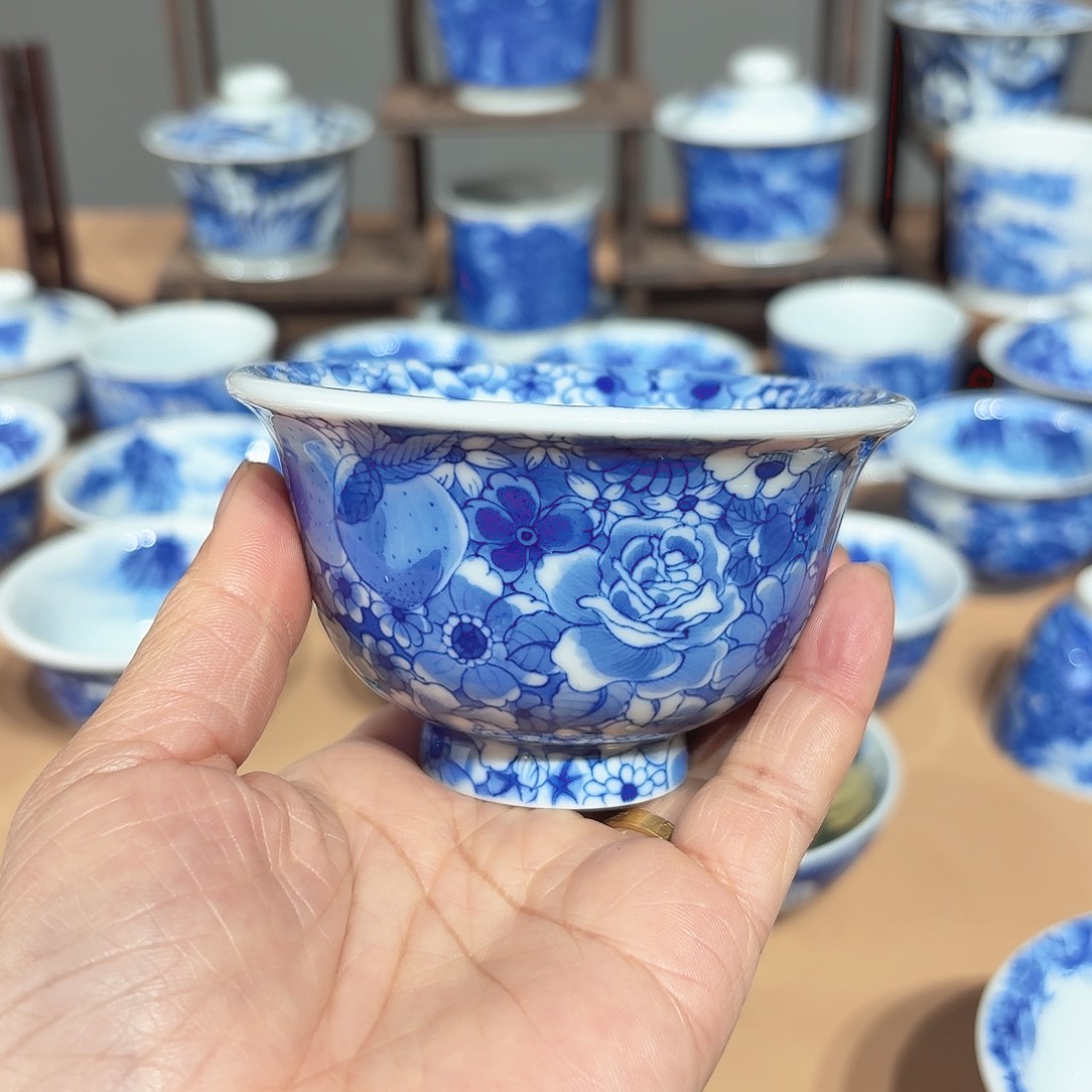 景德镇纯手绘单杯微瑕