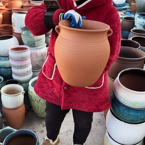 口25高30瑕疵盆子 