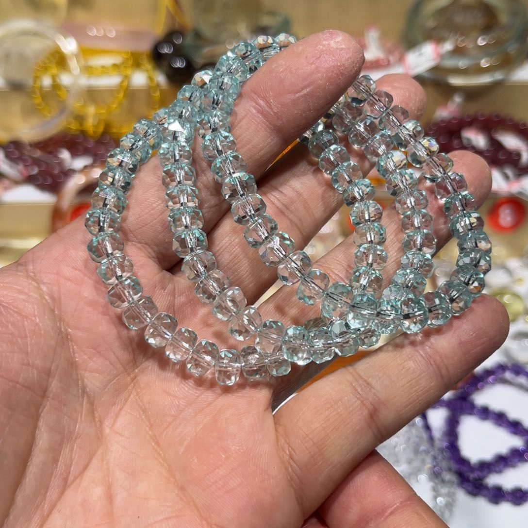 非金属7m加蓝托帕手串